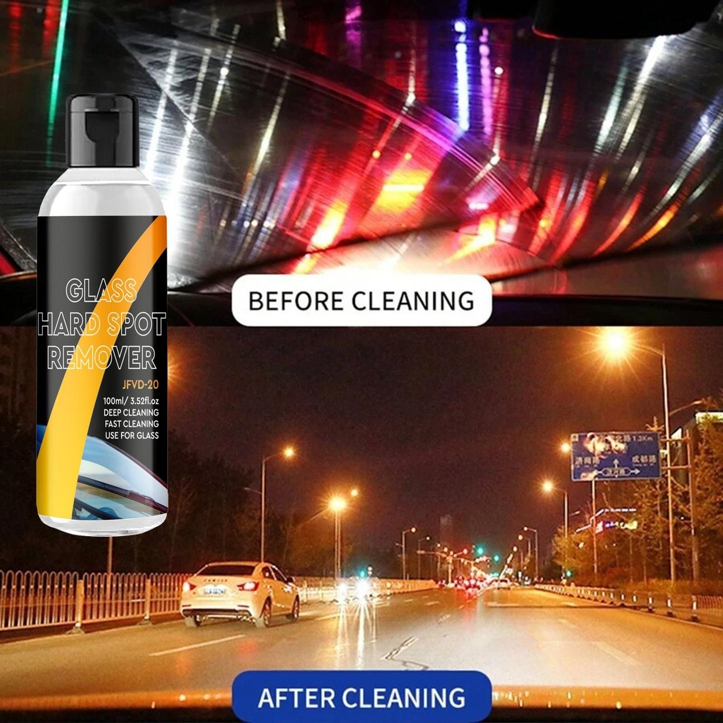 Car Glass Oil Film Cleaner (Pack of 2) - ALL BRAND SHOP