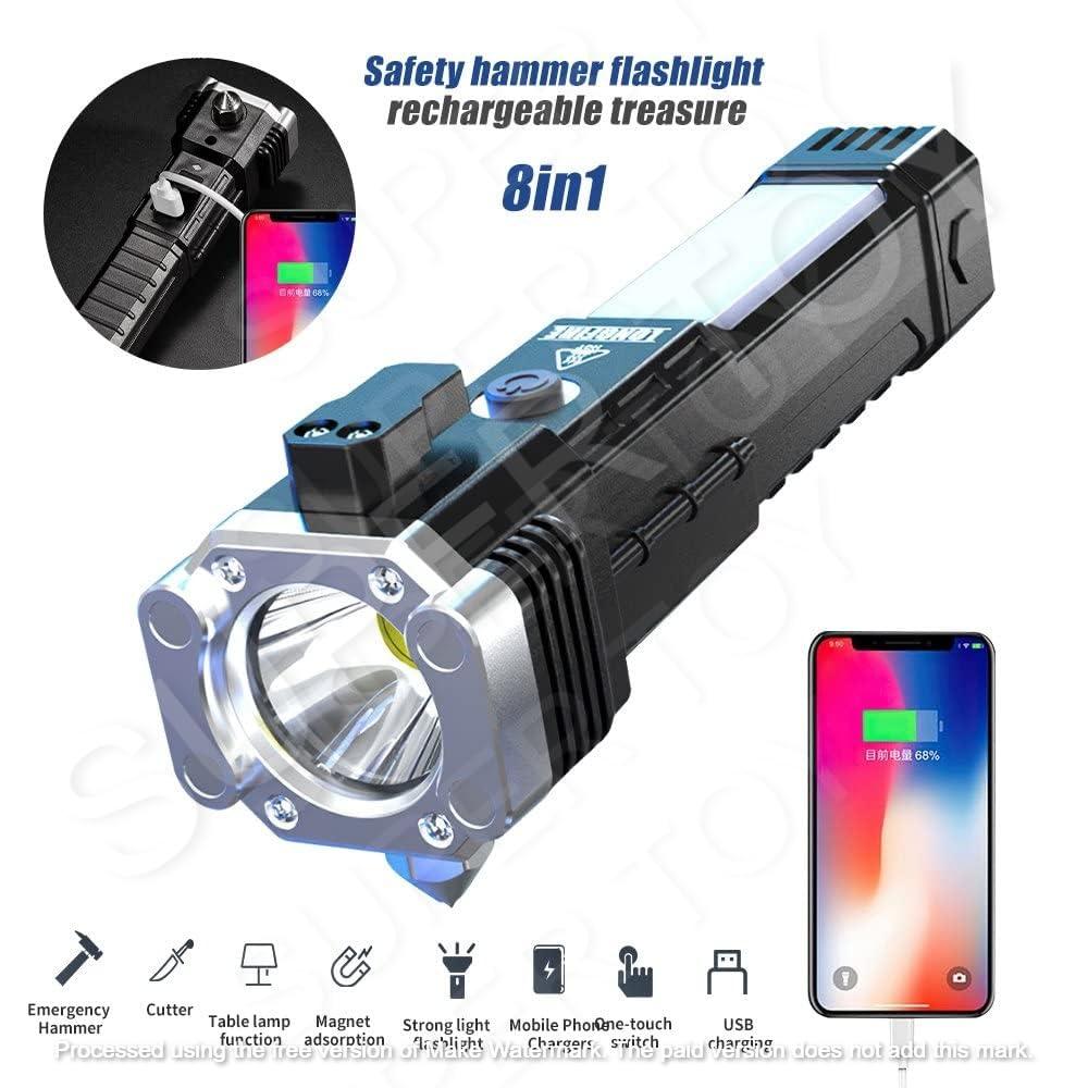 Torch - Hammer Torch LED Flashlight with powerbank - ALL BRAND SHOP