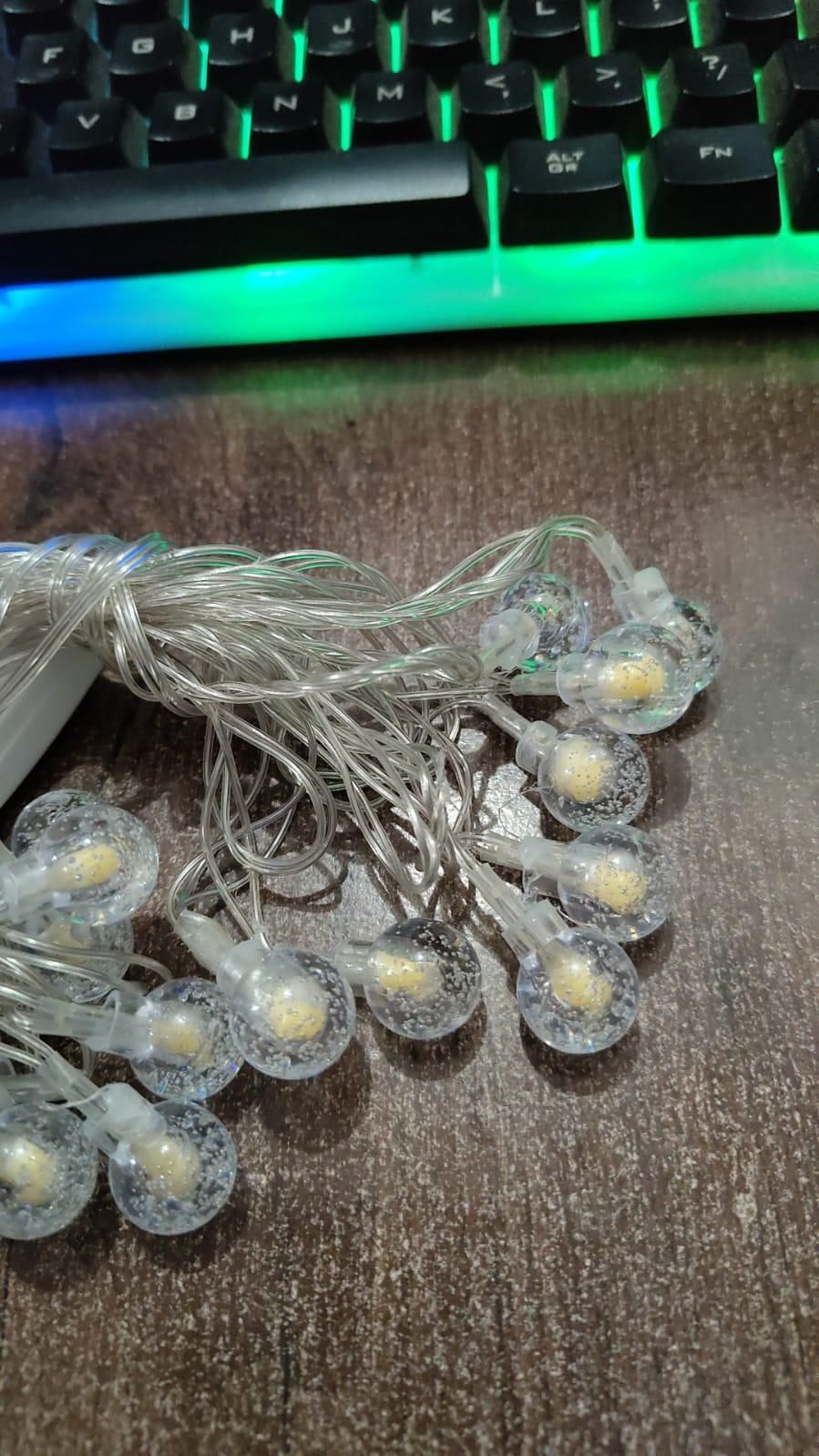 New 16 LED Crystal Balls String Light - ALL BRAND SHOP