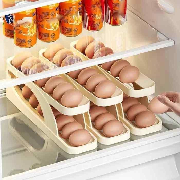 Automatically Rolling Egg Holder Container Display Rack - ALL BRAND SHOP