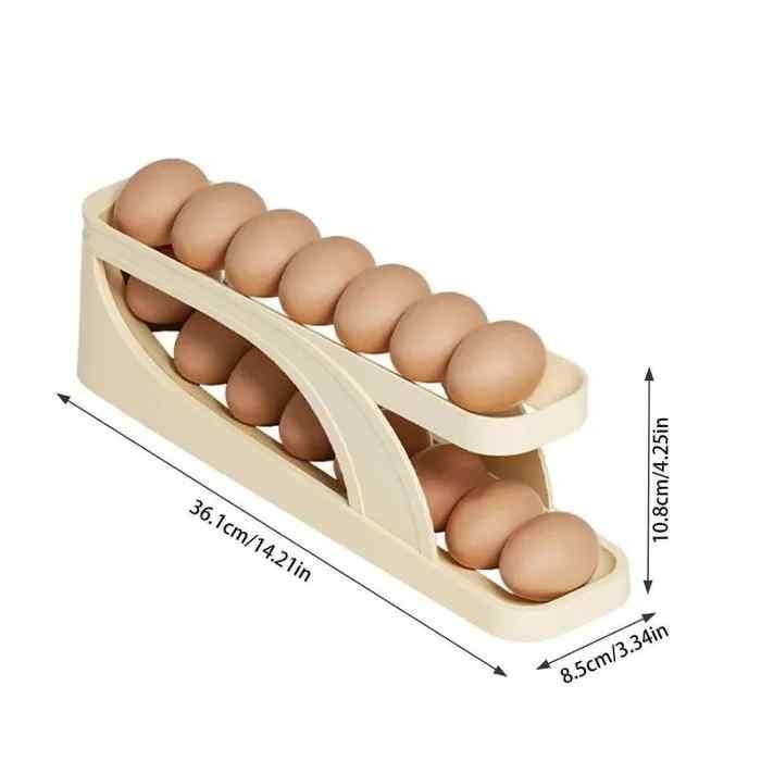 Automatically Rolling Egg Holder Container Display Rack - ALL BRAND SHOP