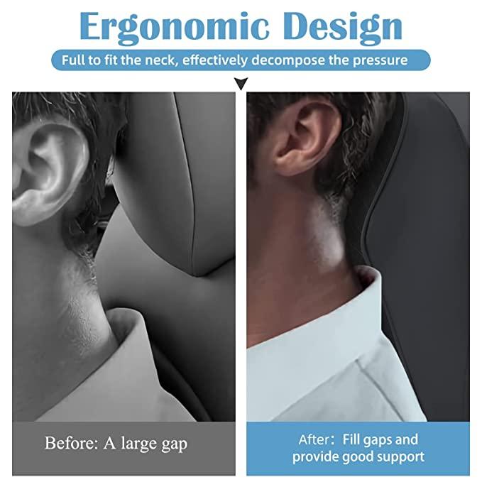 Car Seat Headrest Neck Rest Pillow Cushion for All Cars- Ergonomic Pillow Memory Foam Neck Support for Neck/Back Pain Relief Neck Rest Support Cushion - ALL BRAND SHOP