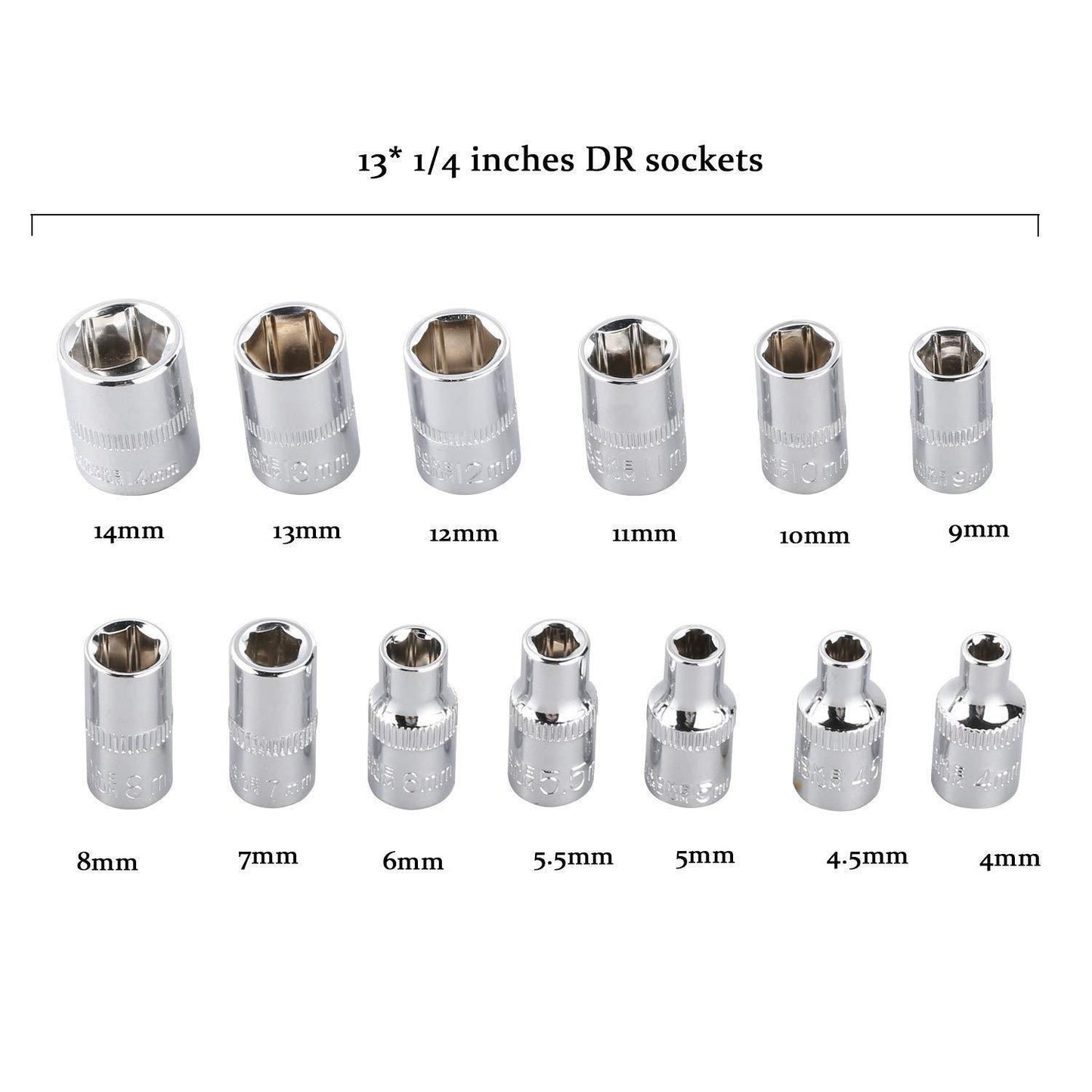 Hardware Tools- 46 in 1 Multi Purpose Combination Socket Tool Kit - ALL BRAND SHOP
