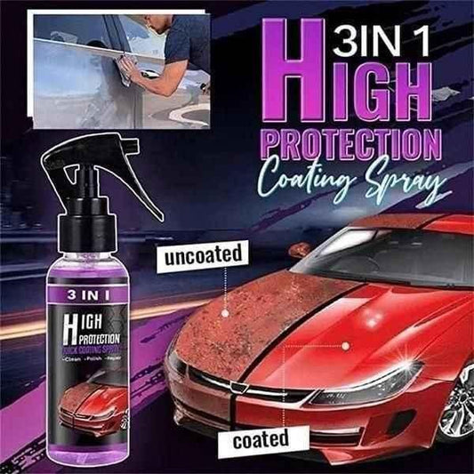 3 in 1 High Protection Quick Car Ceramic Coating Spray - Car Wax Polish Spray (Pack of 2) - ALL BRAND SHOP