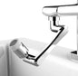 Rotating Faucet Extender Aerator, Universal Splash Filter Faucet, Large Angle Rotating Splash Filter Faucet Extender Aerator with 2 Water Outlet Modes, Sink Sprayer (All Plastic) - ALL BRAND SHOP