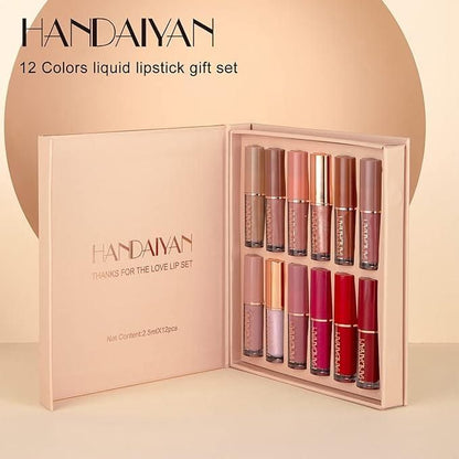 Velvet Matte Liquid Lipstick Set 12Pcs - ALL BRAND SHOP