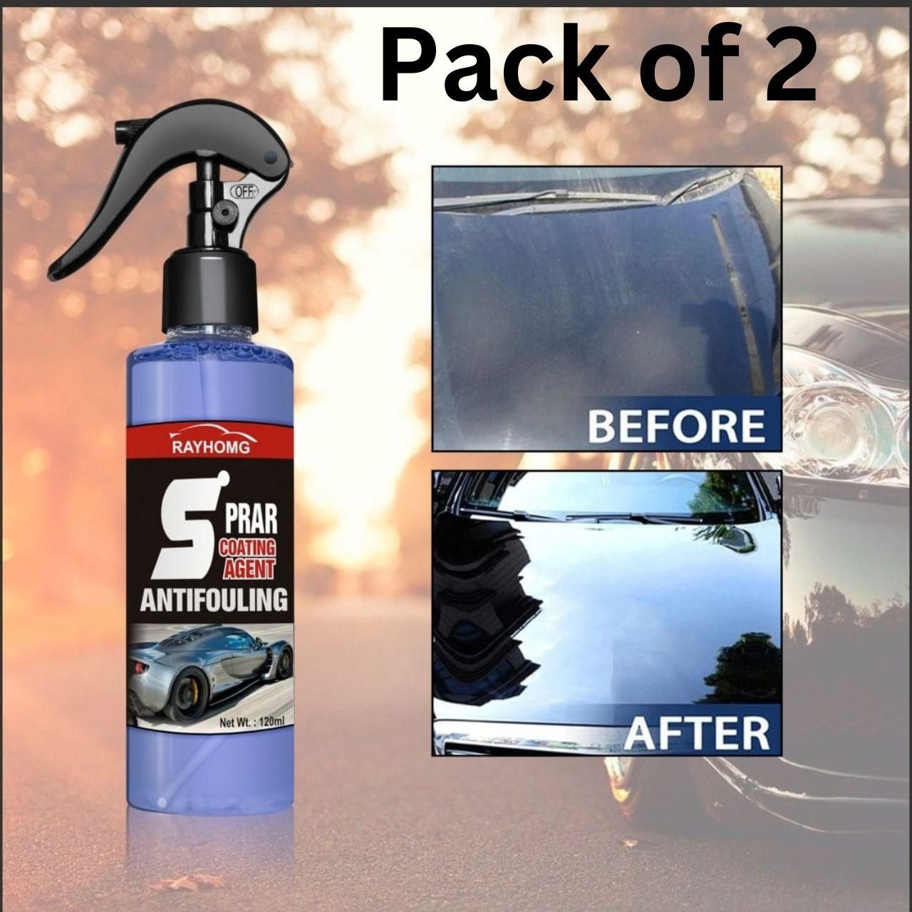 Car Coating Spray Automobile Glass Coating Agent (Pack of 2) - ALL BRAND SHOP