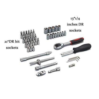 Hardware Tools- 46 in 1 Multi Purpose Combination Socket Tool Kit - ALL BRAND SHOP