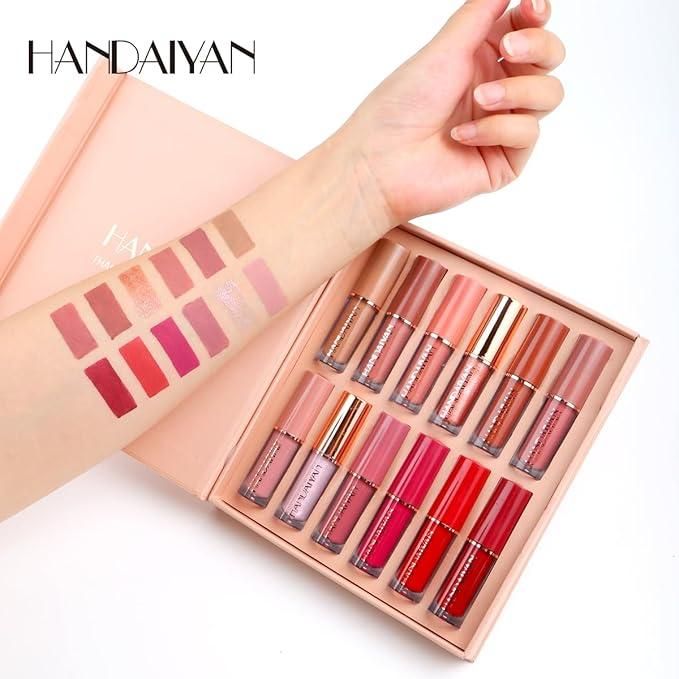 Velvet Matte Liquid Lipstick Set 12Pcs - ALL BRAND SHOP