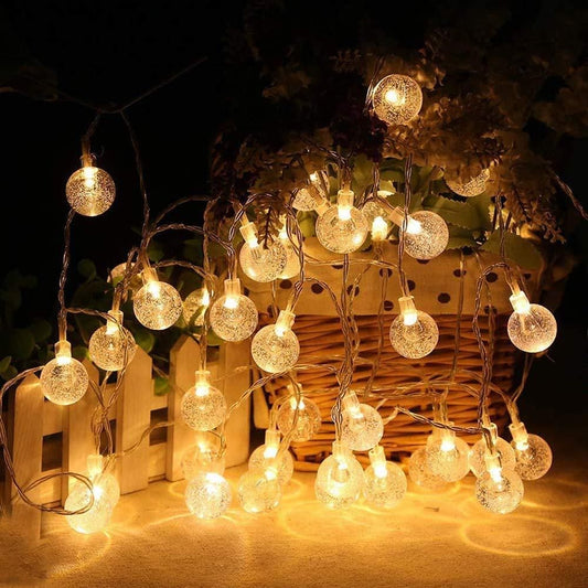 New 16 LED Crystal Balls String Light - ALL BRAND SHOP