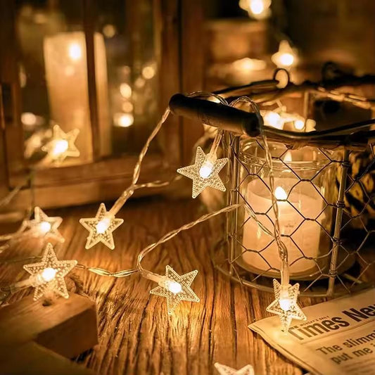 Serial String Star Lights for Decoration - ALL BRAND SHOP