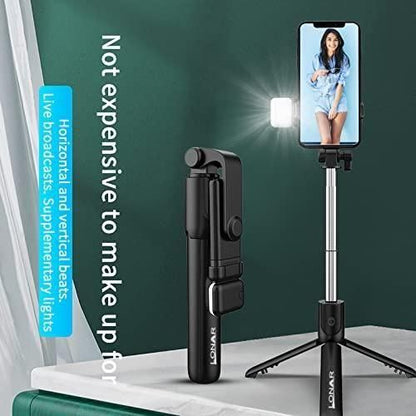 Extendable Flash 3-in-1 Selfie Stick Tripod with Bluetooth Remote - ALL BRAND SHOP