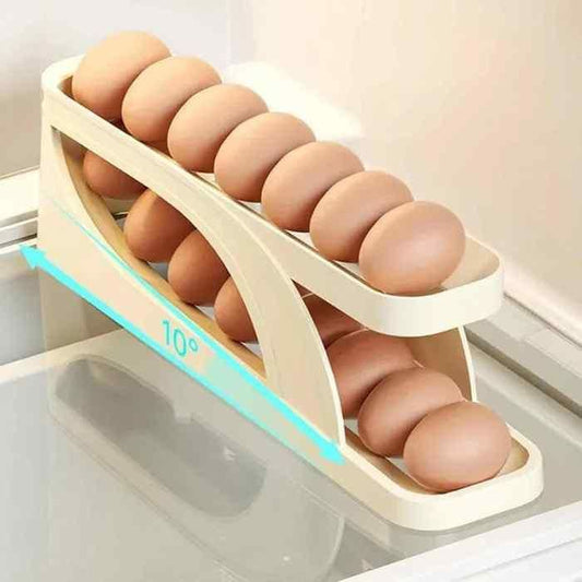 Automatically Rolling Egg Holder Container Display Rack - ALL BRAND SHOP
