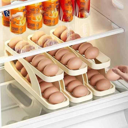Automatically Rolling Egg Holder Container Display Rack - ALL BRAND SHOP