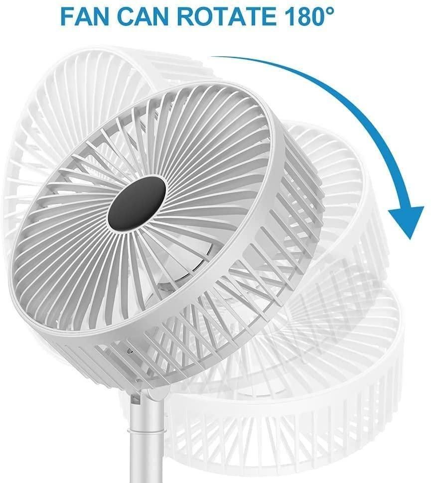 Powerful Rechargeable High Speed Table Desk Fan - ALL BRAND SHOP