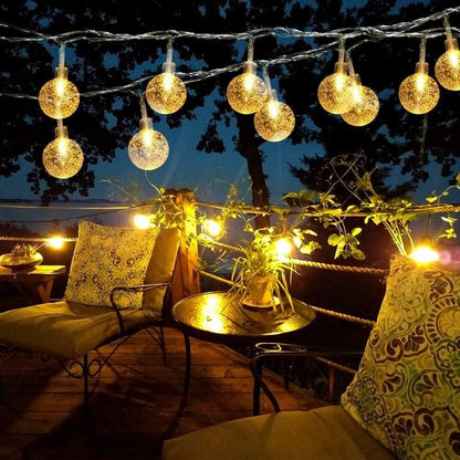 New 16 LED Crystal Balls String Light - ALL BRAND SHOP