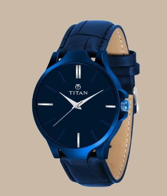 Men's Analog Leather Watch - ALL BRAND SHOP